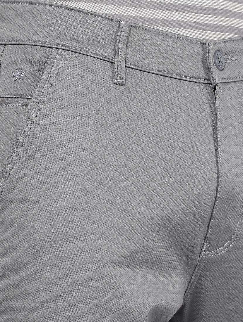 men mid rise solid chino trouser - 21496007 - Standard Image - 6