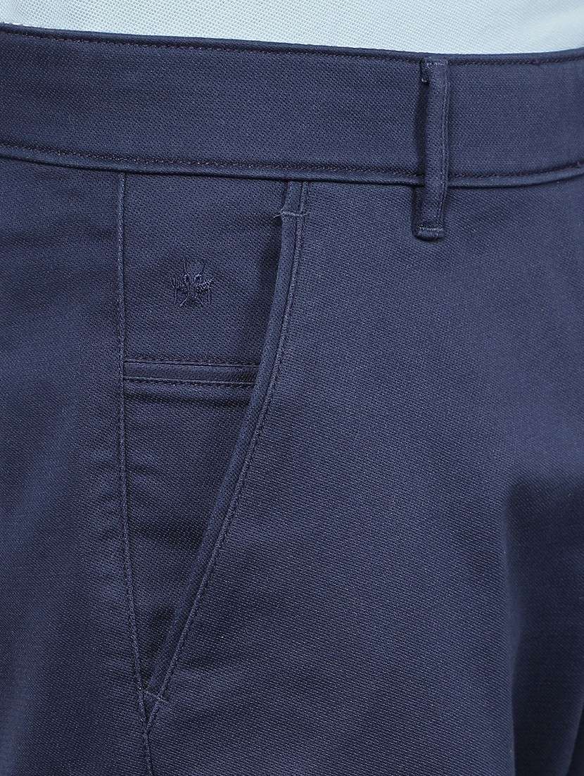 men mid rise solid chinos trouser - 21496028 -  Standard Image - 6
