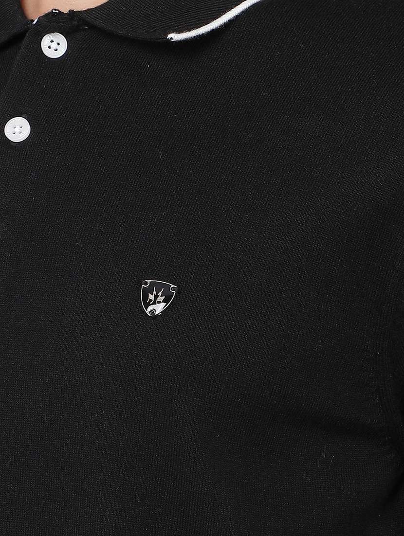 men polo neck plain t-shirt - 21496034 - Standard Image - 6