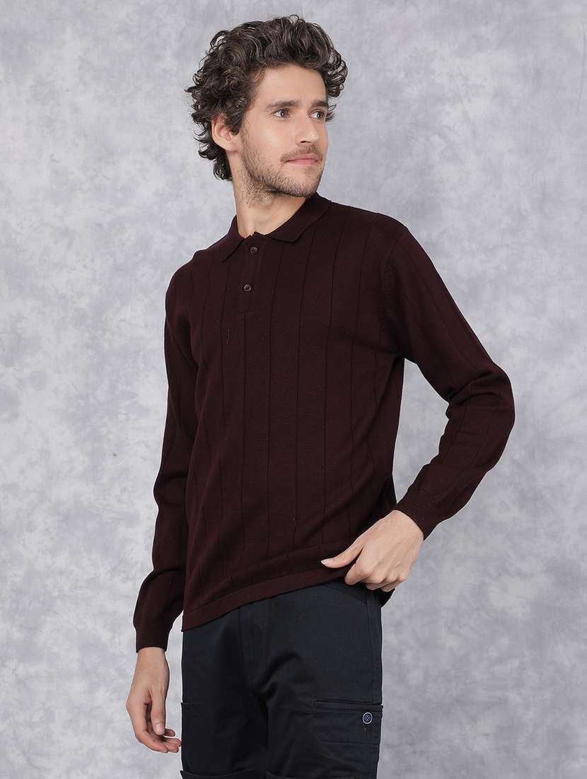 men polo neck plain t-shirt