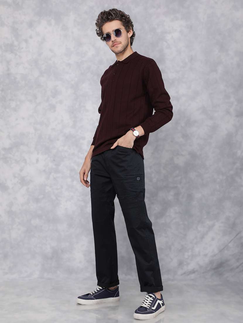 men polo neck plain t-shirt - 21496038 -  Standard Image - 4