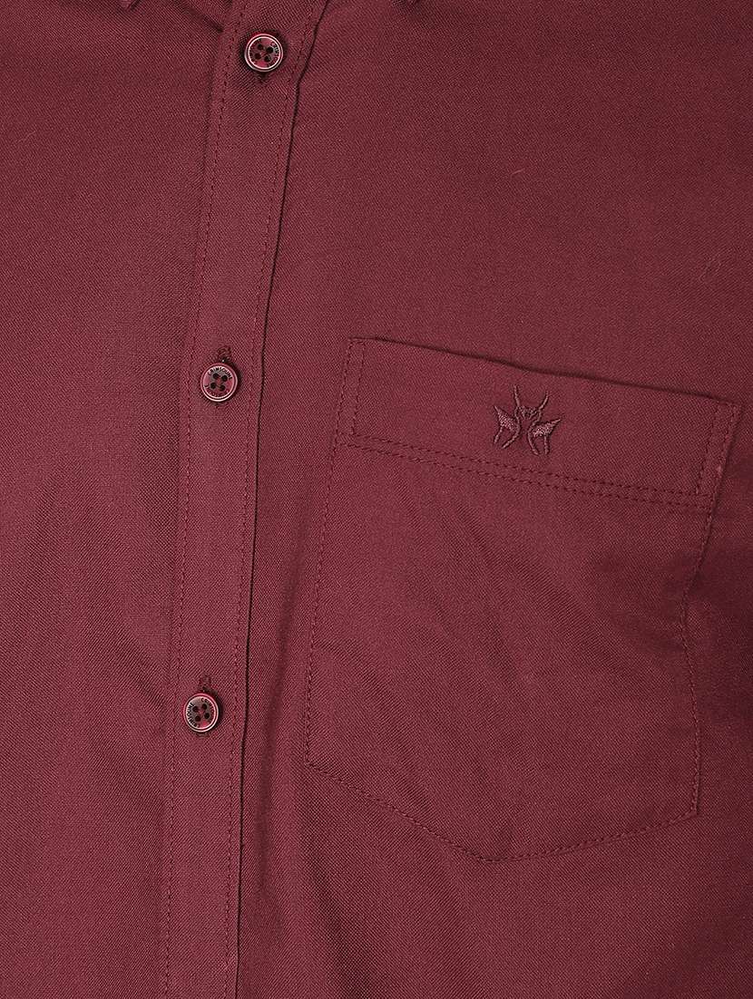 men long sleeve solid casual shirt - 21496076 -  Standard Image - 6