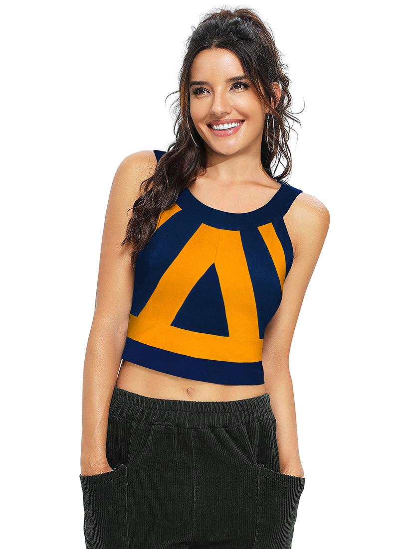 women round neck color block regular top - 21496173 - Zoom Image - 0