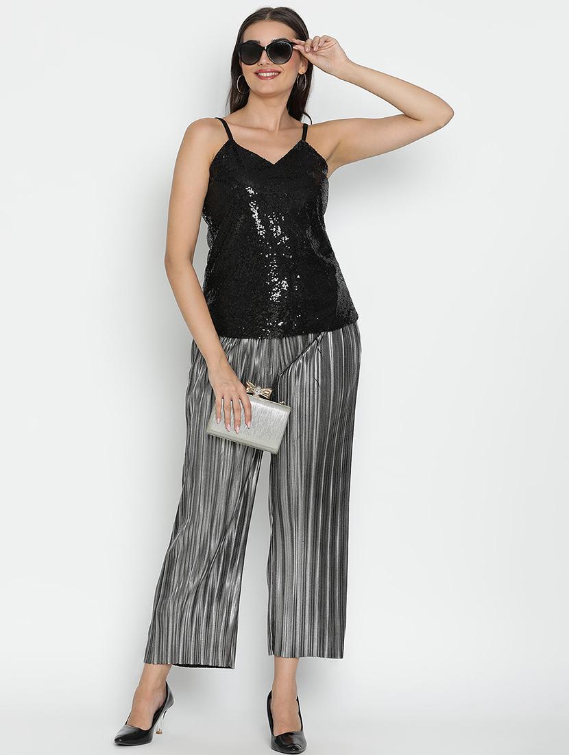 black sequin regular top - 21496512 - Standard Image - 4