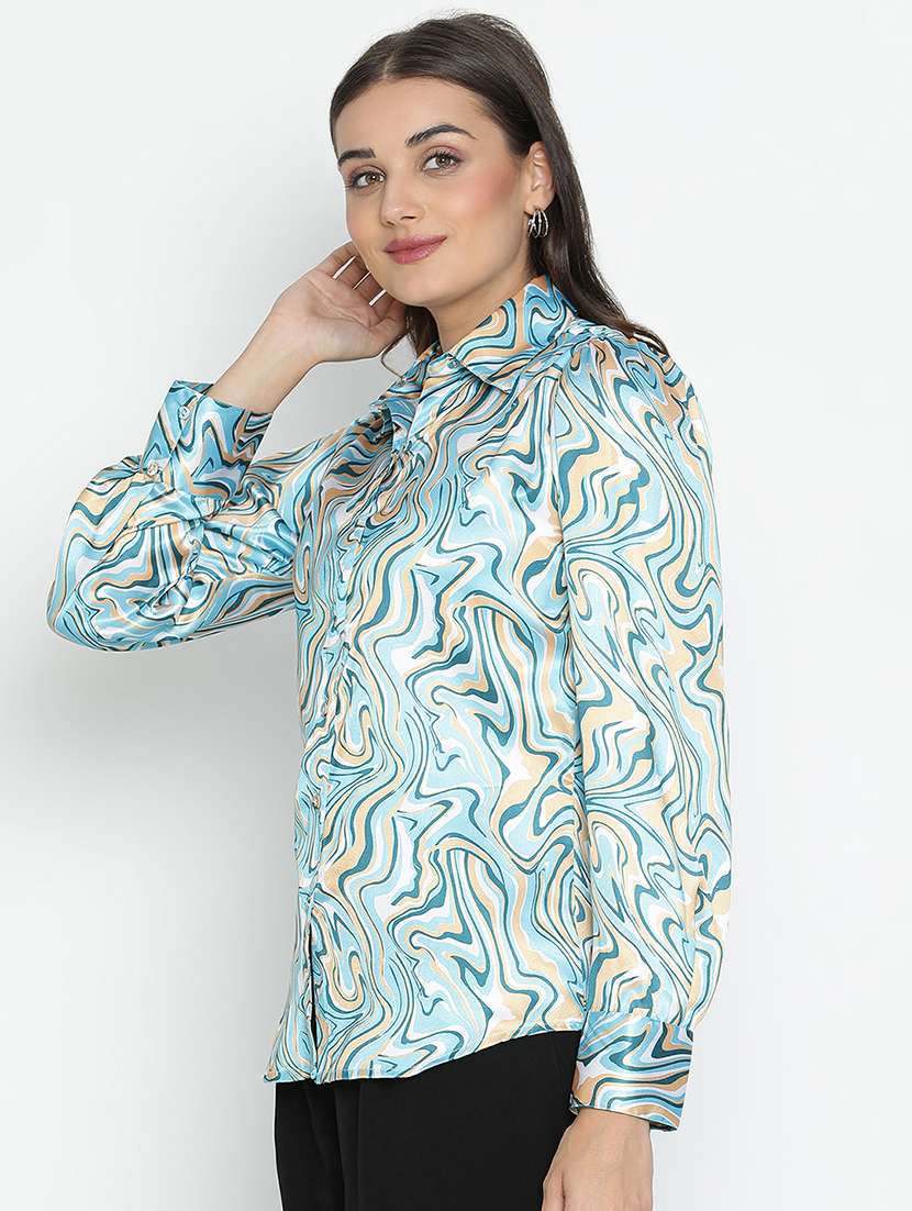 women multicolored printed shirt  - 21496525 -  Standard Image - 1