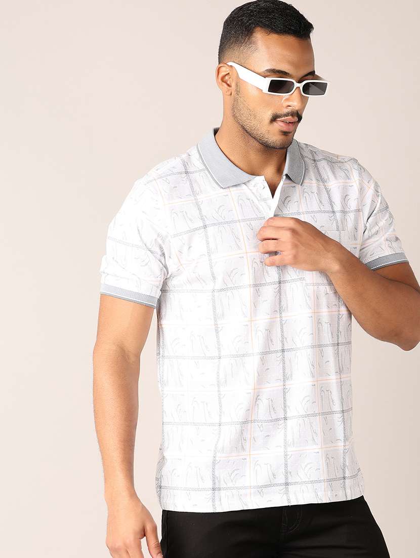 men short sleeve printed polo t-shirt - 21496782 -  Standard Image - 1