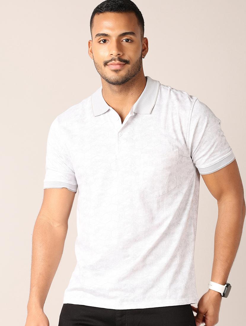 men short sleeve printed polo t-shirt - 21496783 -  Standard Image - 1