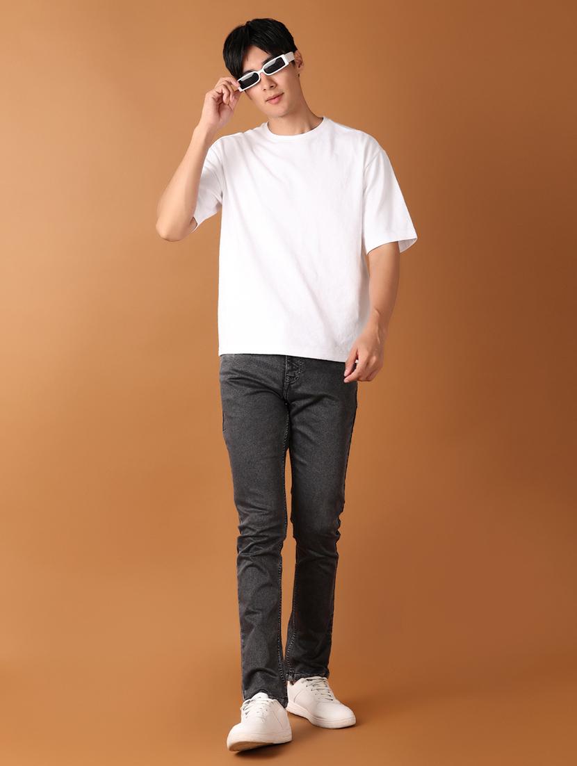men solid slim fit jeans - 21496891 - Standard Image - 4