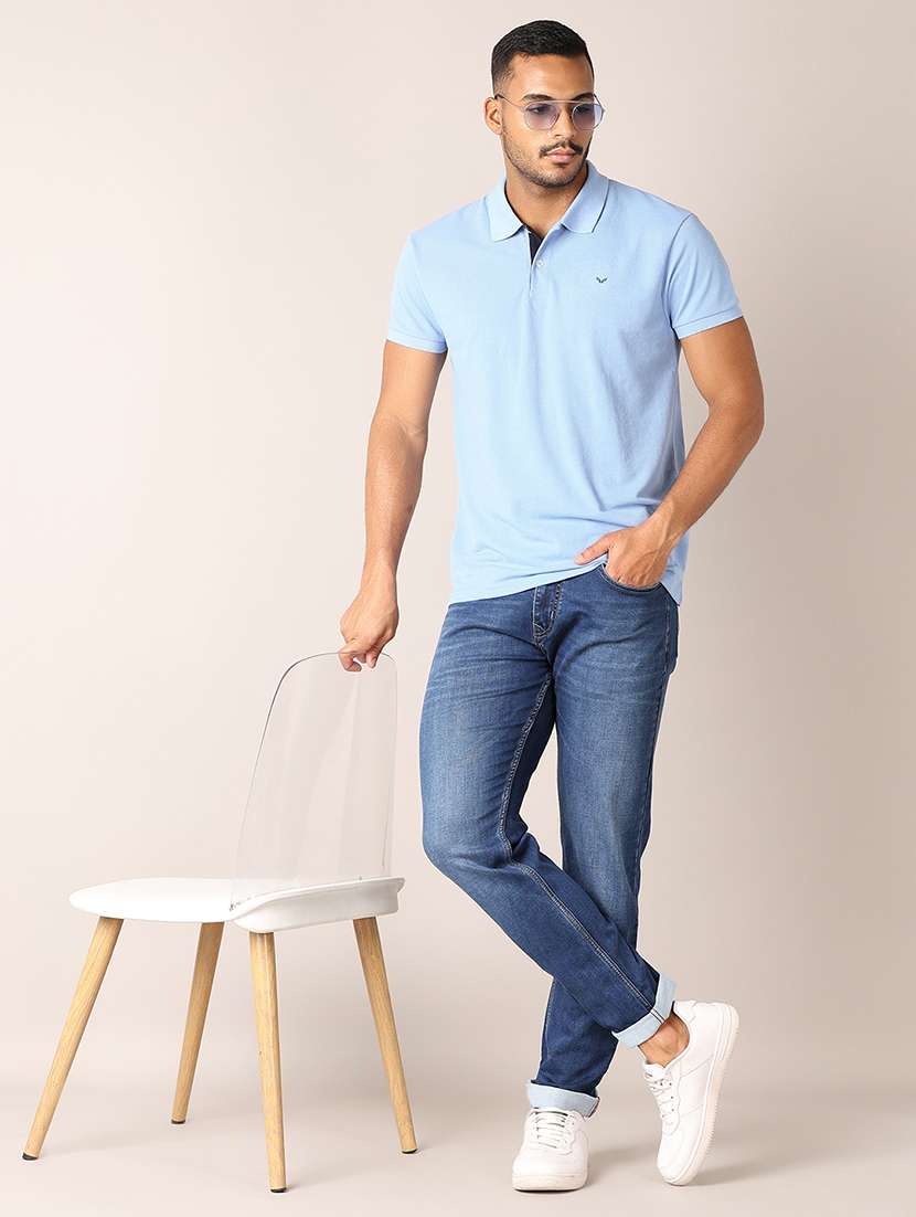 men solid straight fit jeans - 21496971 - Standard Image - 4