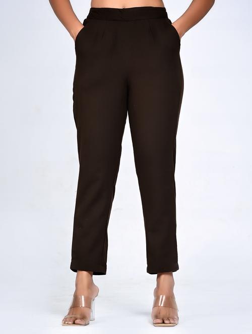 women mid-rise solid cigarette pant - 21497014 - Standard Image - 0