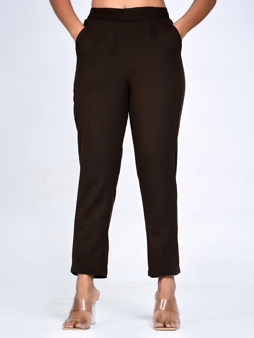 women mid-rise solid cigarette pant - 21497014 - Zoom Image - 0