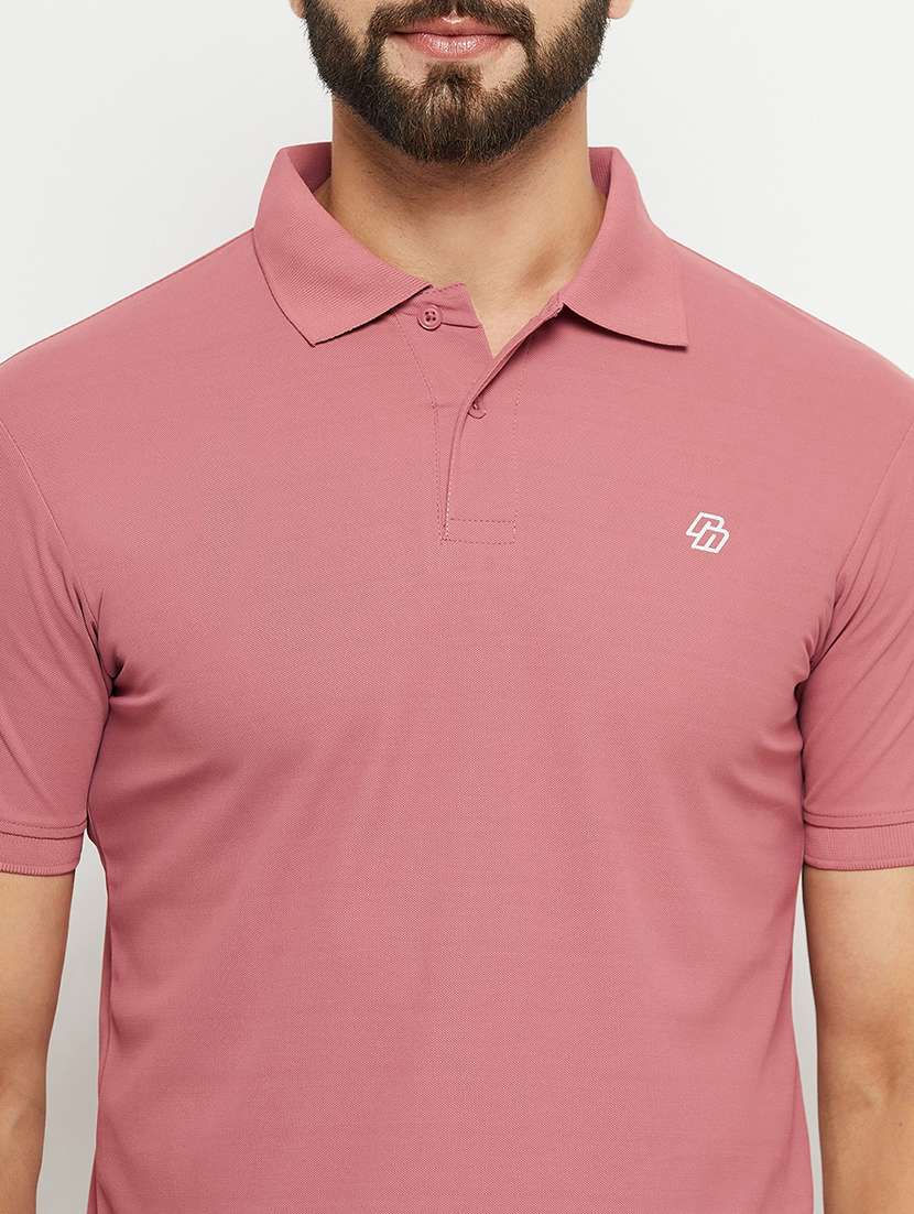 men polo neck plain t-shirt - 21497052 -  Standard Image - 4