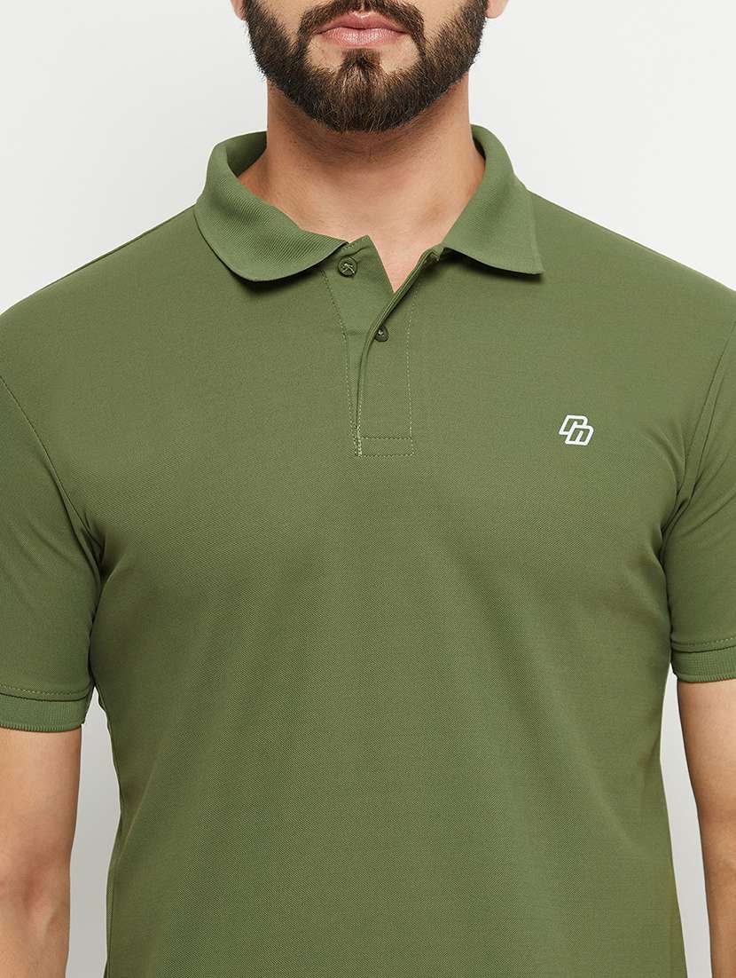men polo neck plain t-shirt - 21497057 -  Standard Image - 4