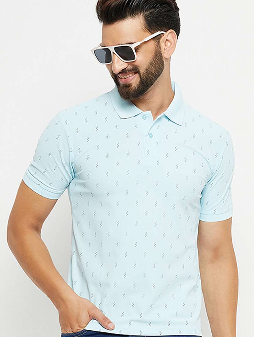 men polo neck plain t-shirt - 21497062 -  Standard Image - 1