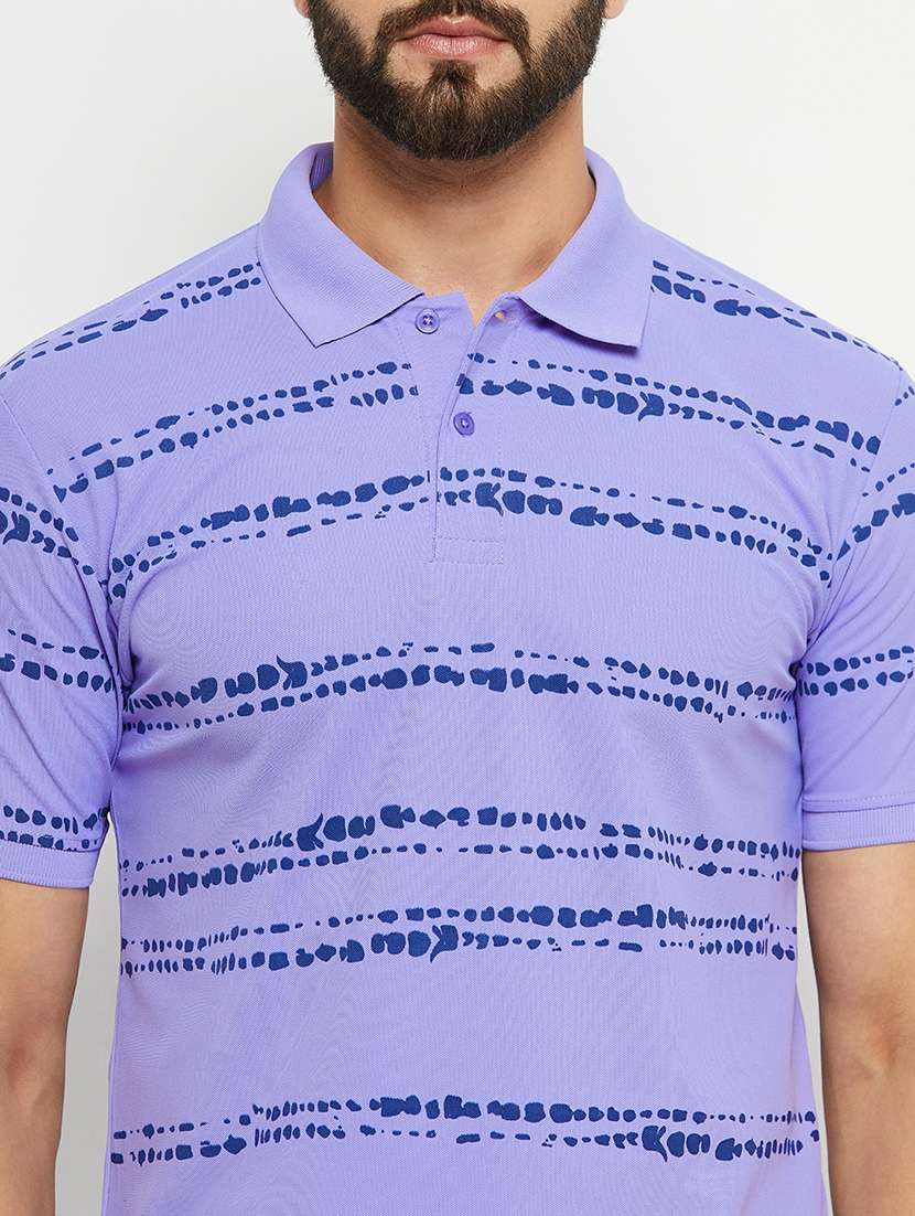 men polo neck printed t-shirt - 21497075 -  Standard Image - 4