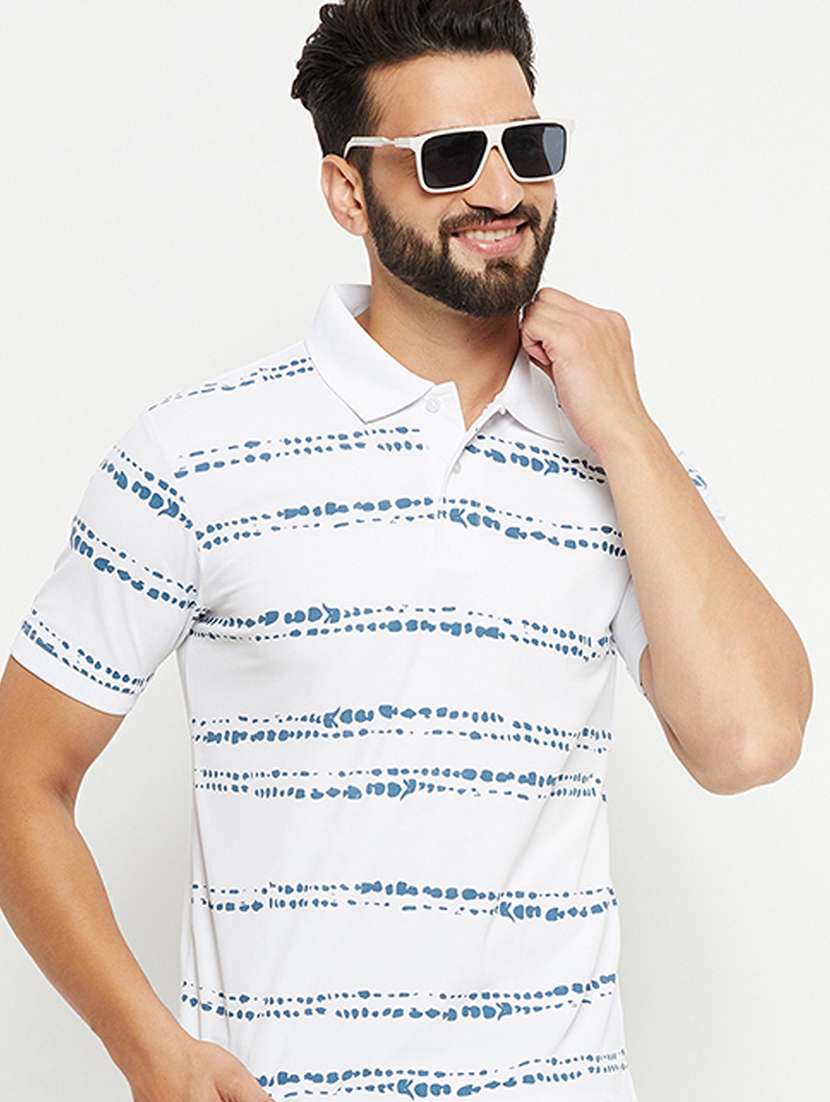 men polo neck printed t-shirt - 21497082 -  Standard Image - 1