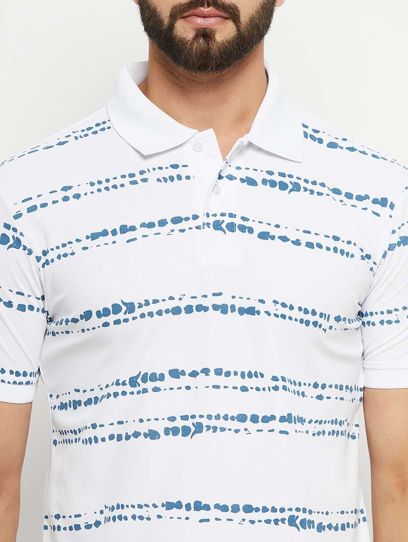 men polo neck printed t-shirt - 21497082 -  Standard Image - 4