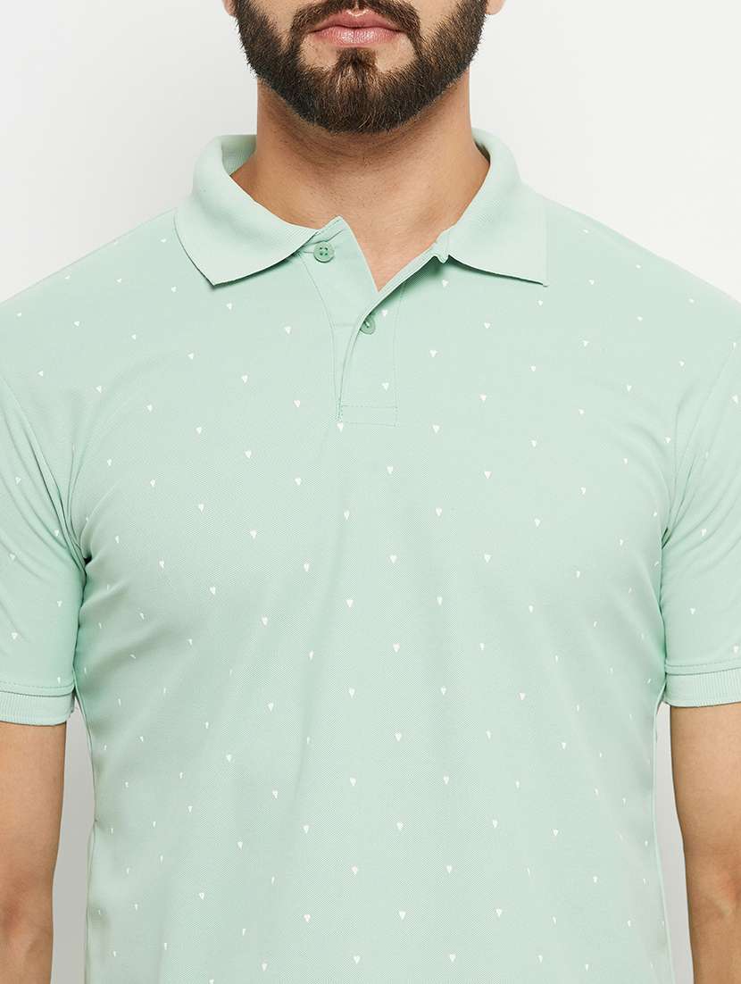 men polo neck plain t-shirt - 21497092 -  Standard Image - 4