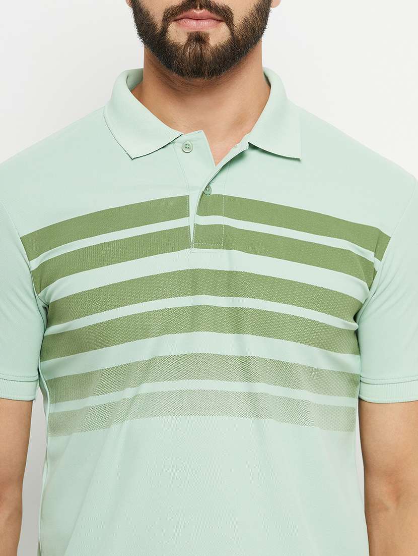 men polo neck striped t-shirt - 21497093 -  Standard Image - 4
