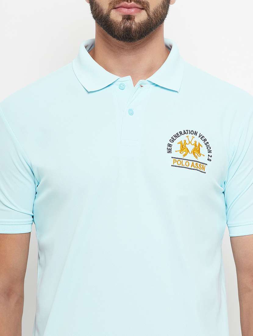 men solid short sleeve polo t-shirt - 21497104 -  Standard Image - 4