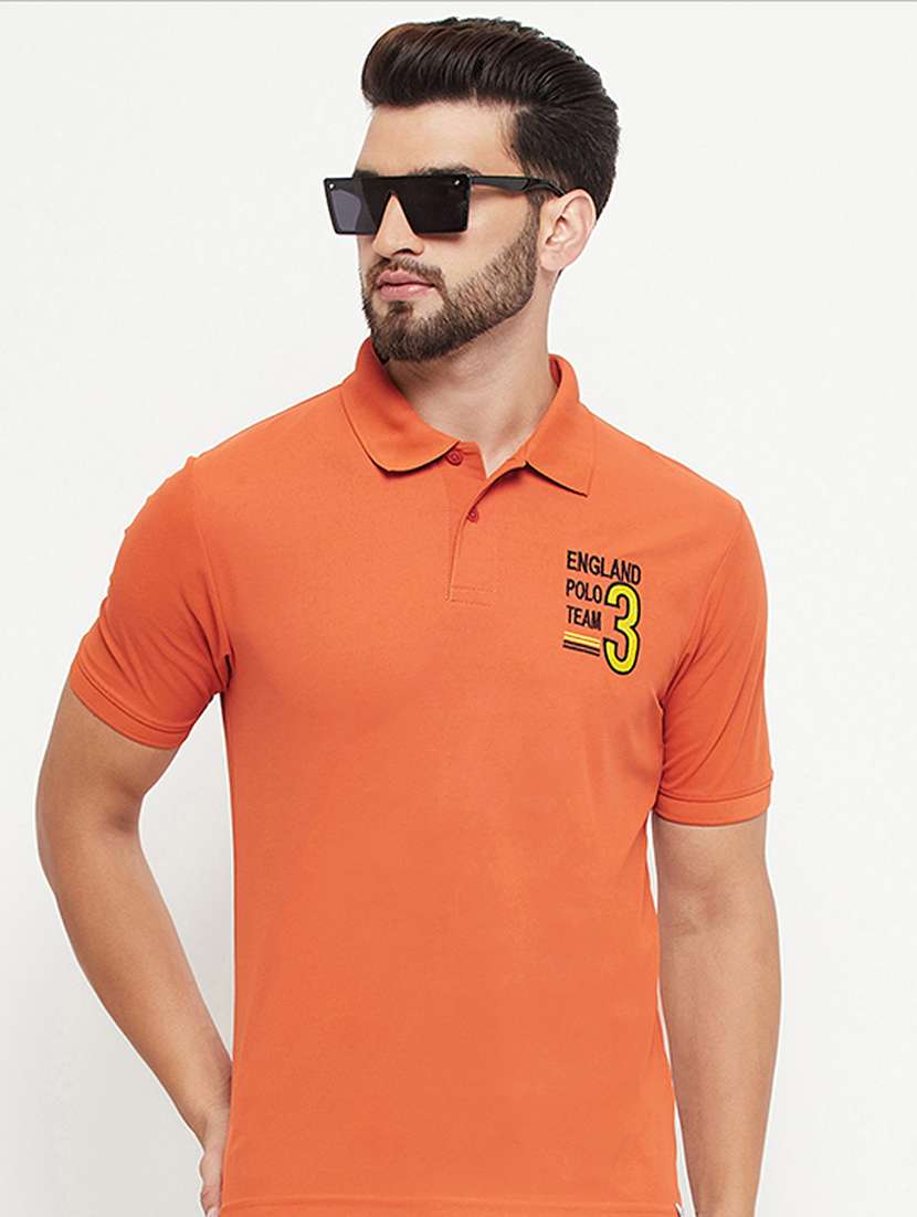 men solid short sleeve polo t-shirt - 21497107 -  Standard Image - 1