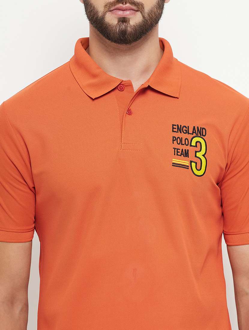 men solid short sleeve polo t-shirt - 21497107 -  Standard Image - 4