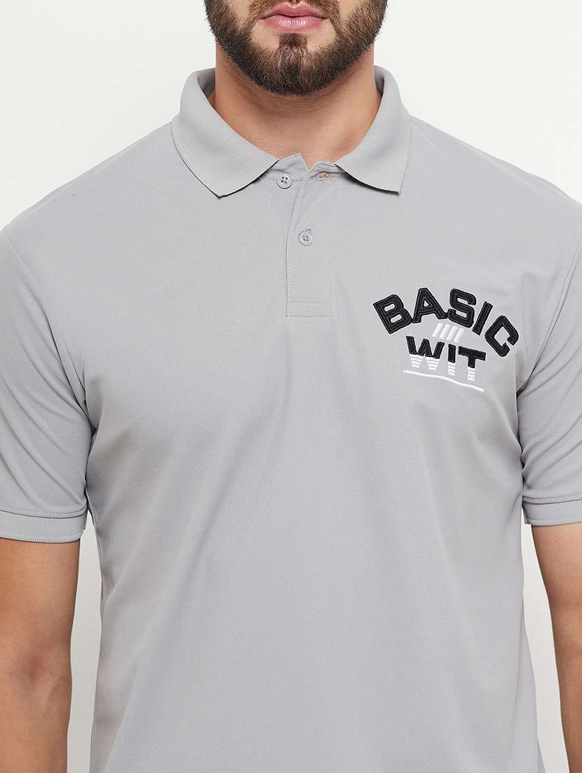 men solid short sleeve polo t-shirt - 21497114 -  Standard Image - 4