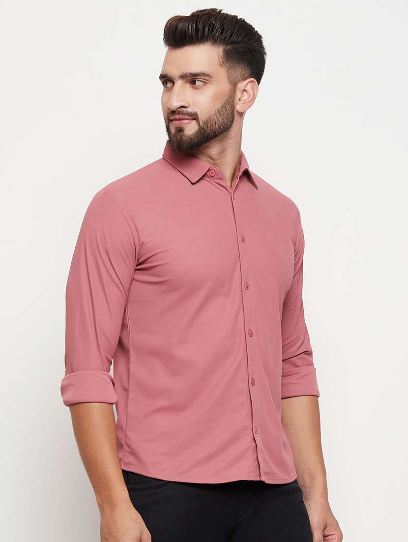 men solid long sleeve casual shirt - 21497125 -  Standard Image - 1