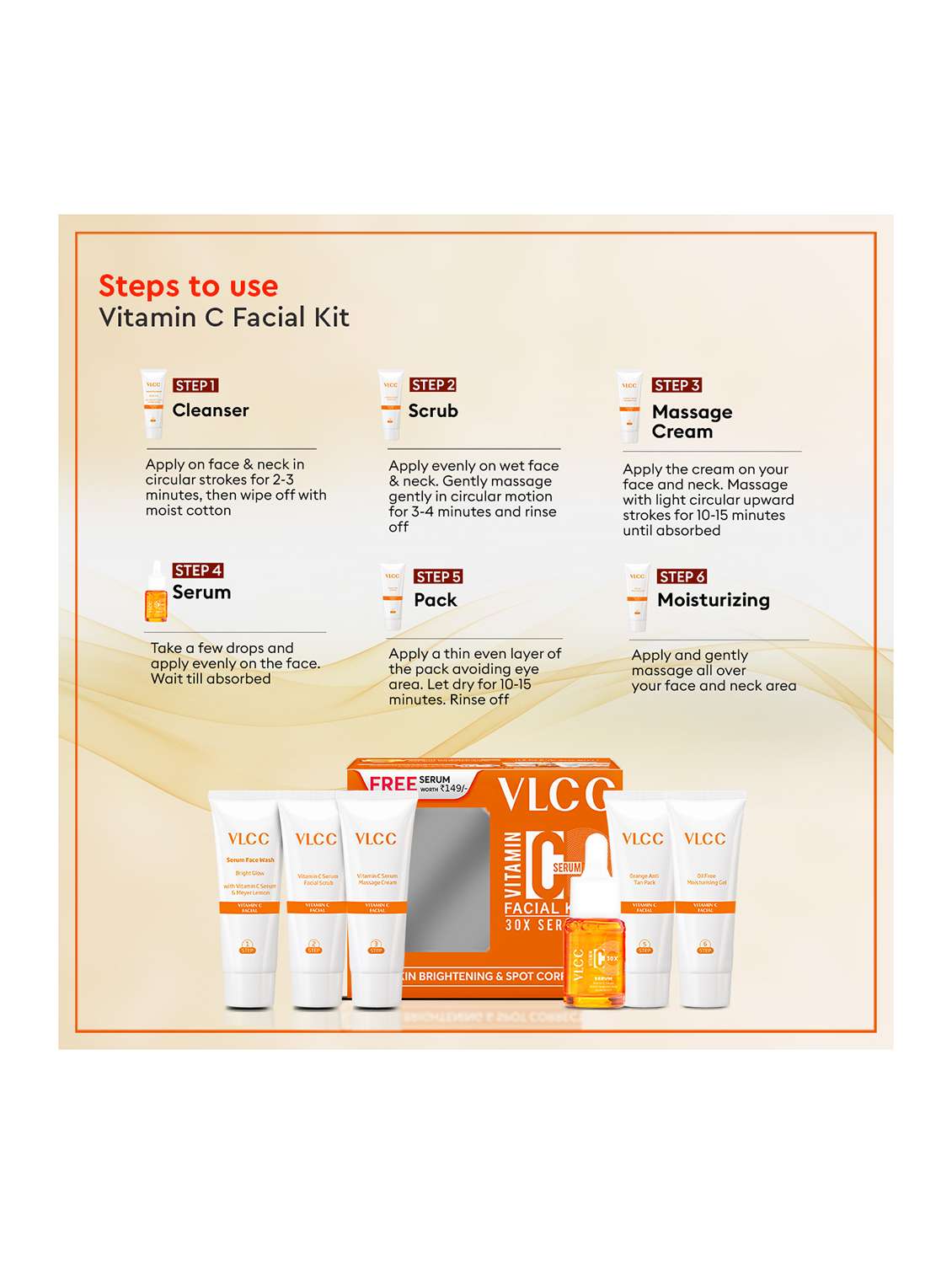 vitamin c facial kit & pedicure manicure kit combo - 21497155 -  Standard Image - 4