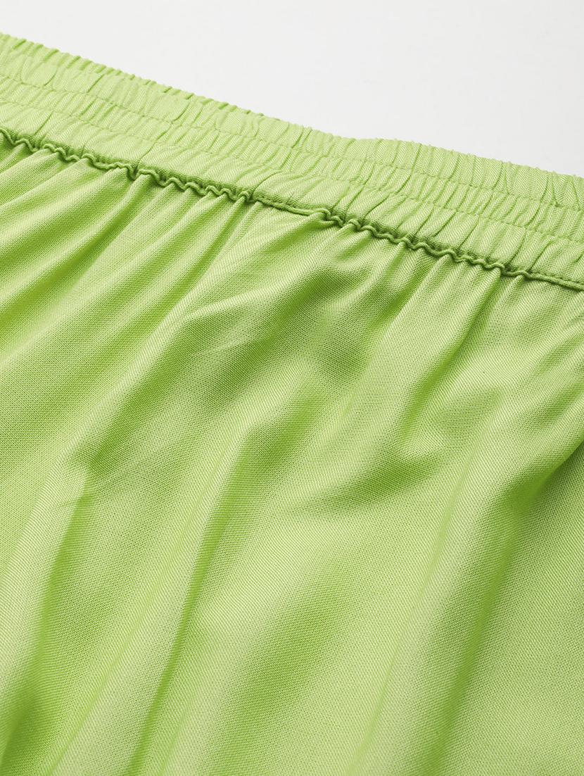 women high rise solid culottes trouser - 21497162 - Standard Image - 4