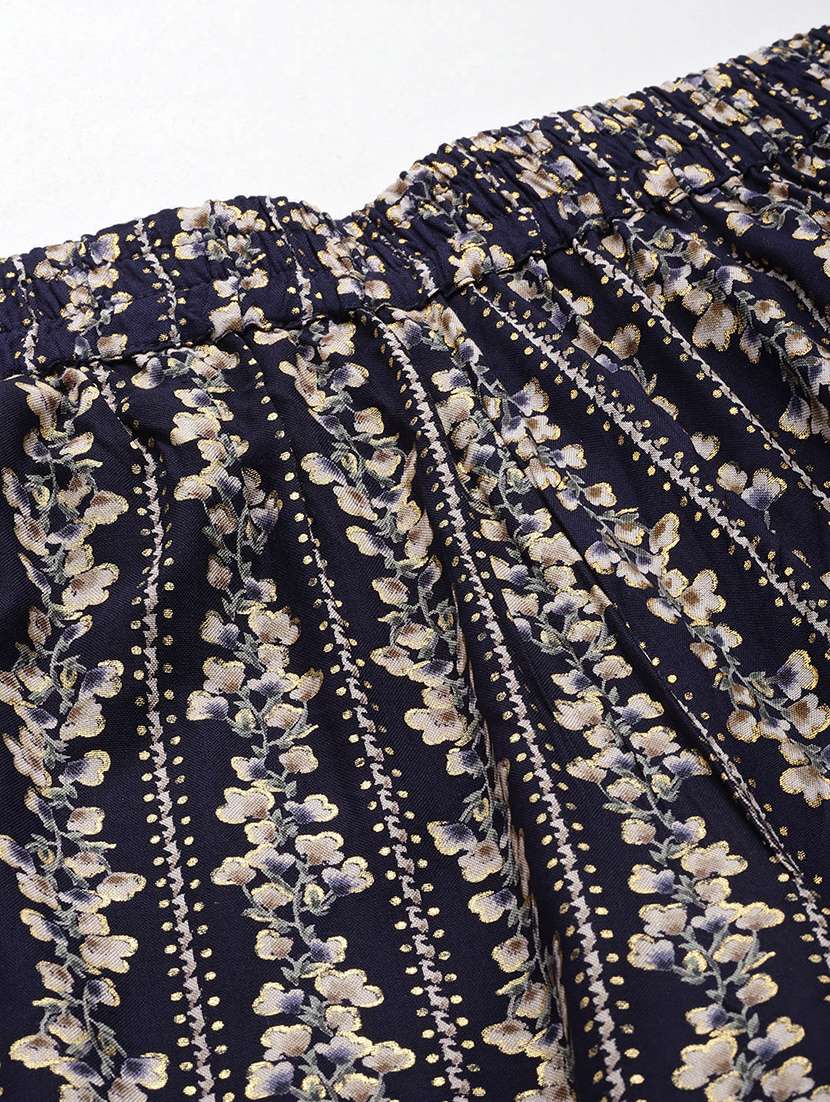 women high rise printed culottes trouser - 21497168 -  Standard Image - 4