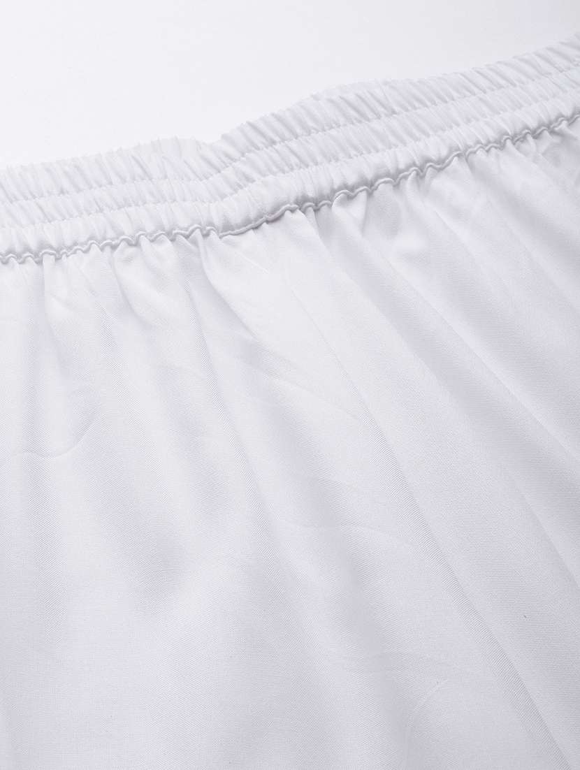 women high rise solid culottes trouser - 21497175 -  Standard Image - 4