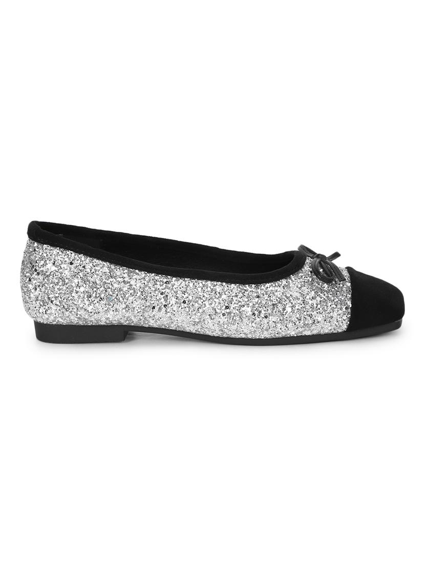 women silver slip on ballerina - 21497204 -  Standard Image - 1