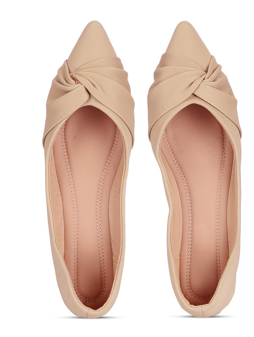 women beige slip on ballerina - 21497205 - Standard Image - 4