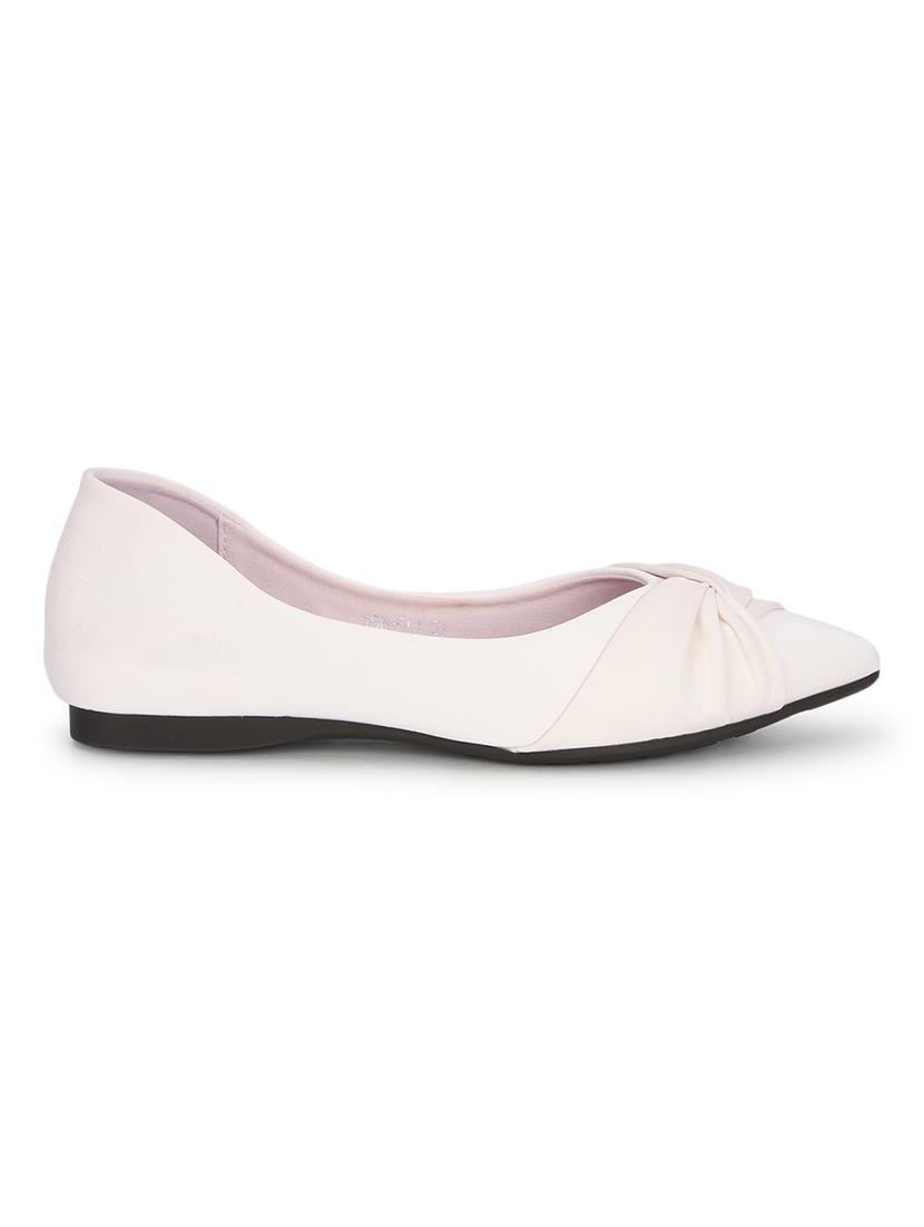 women cream slip on ballerina - 21497207 - Standard Image - 1