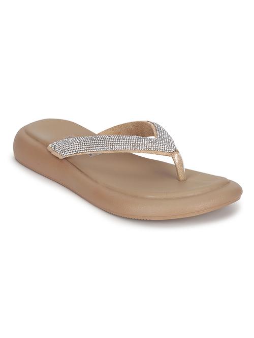 women nude embellished slippers - 21497215 - Standard Image - 0