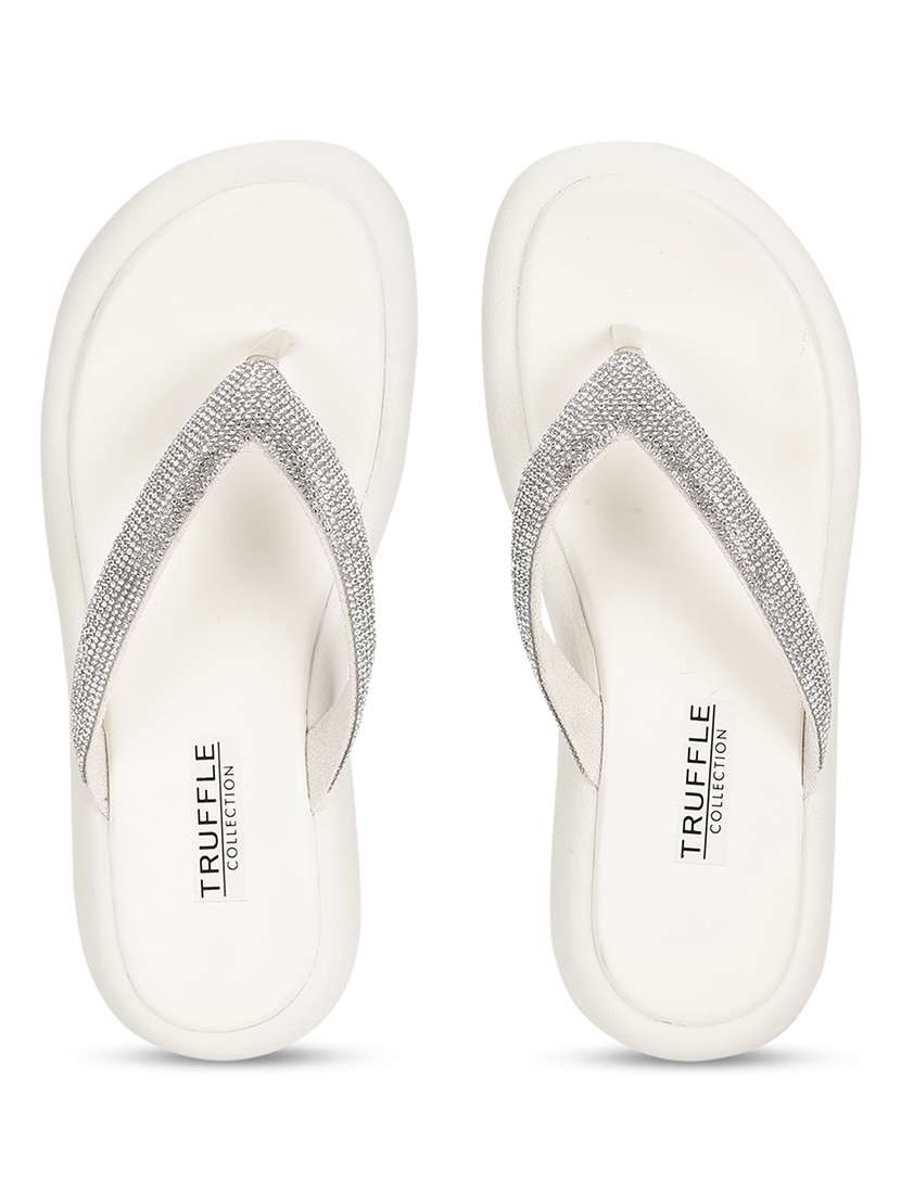 women white embellished slippers - 21497216 -  Standard Image - 4