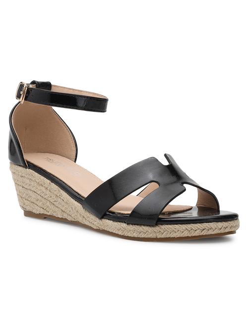 women black ankle strap sandal - 21497243 -  Standard Image - 0