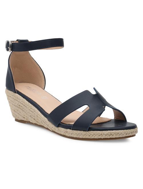 women navy blue ankle strap sandal - 21497244 - Standard Image - 0