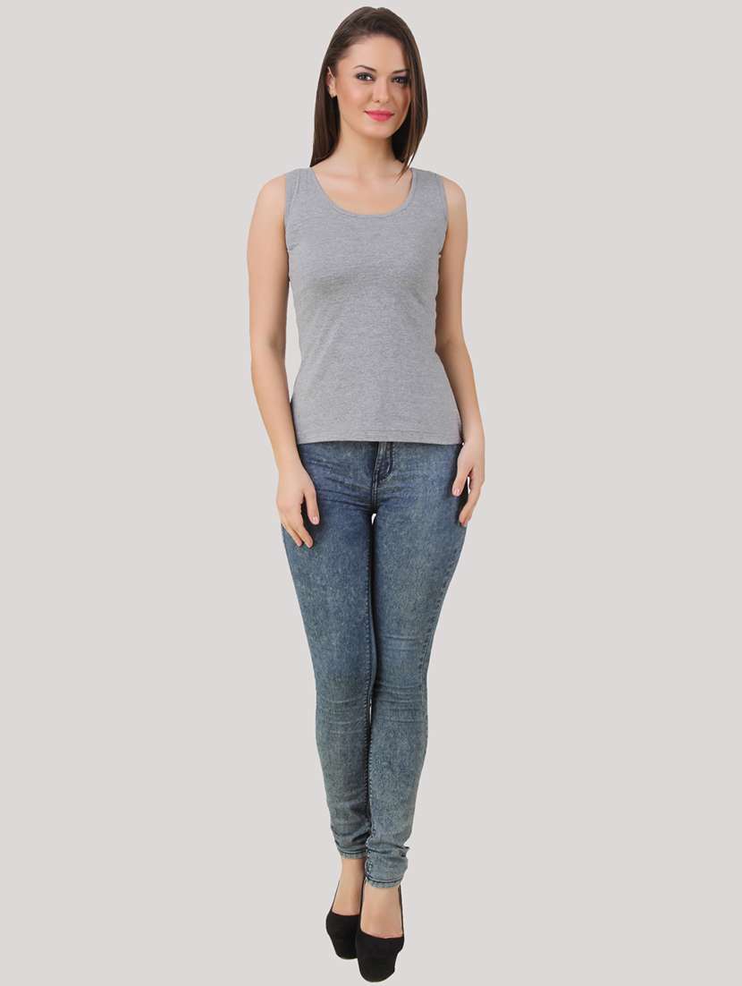 women pack of 2 solid tank top - 21497290 -  Standard Image - 4