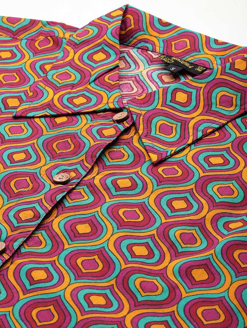 women printed collared shirt - 21497302 -  Standard Image - 4