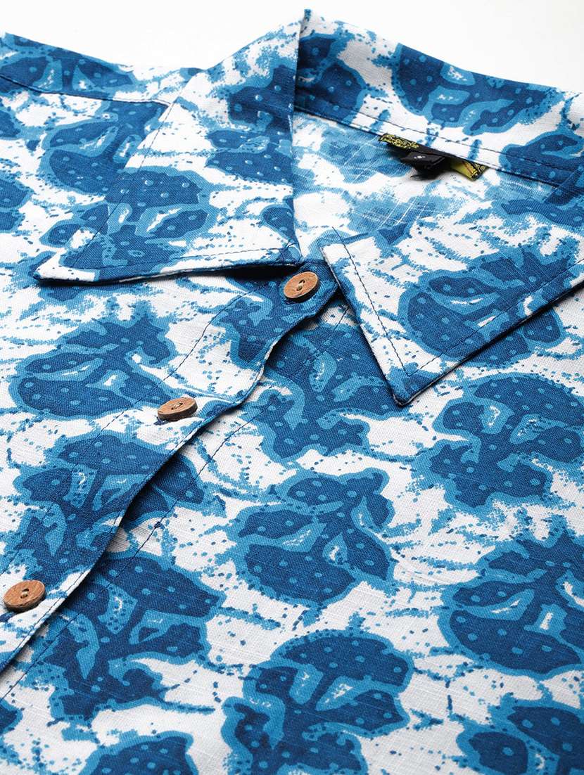 women collared printed regular shirt - 21497303 -  Standard Image - 4