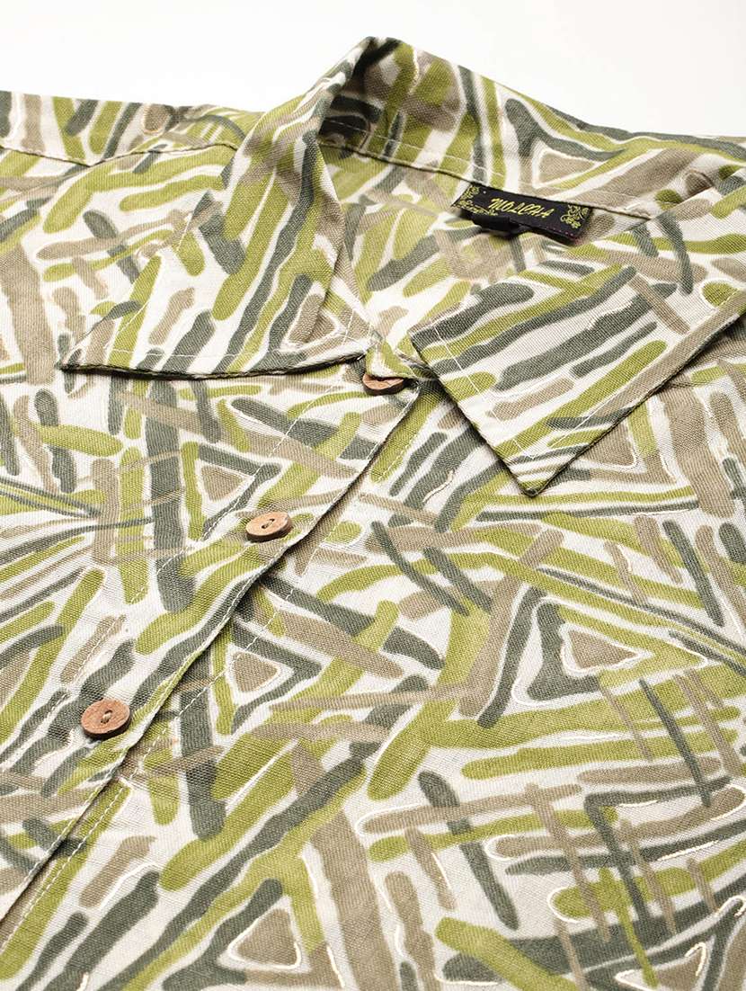 women collared printed regular shirt - 21497308 -  Standard Image - 4