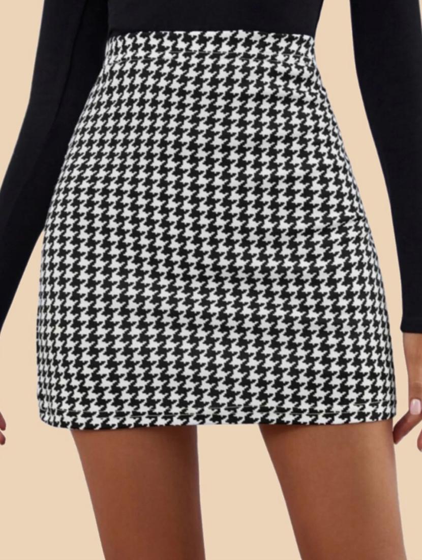 women printed high rise bodycon skirt - 21497376 - Zoom Image - 0