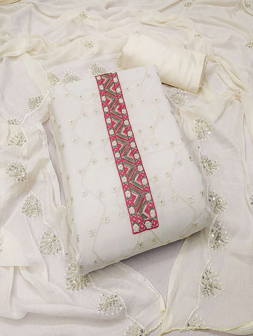 women embroidered unstitched suits