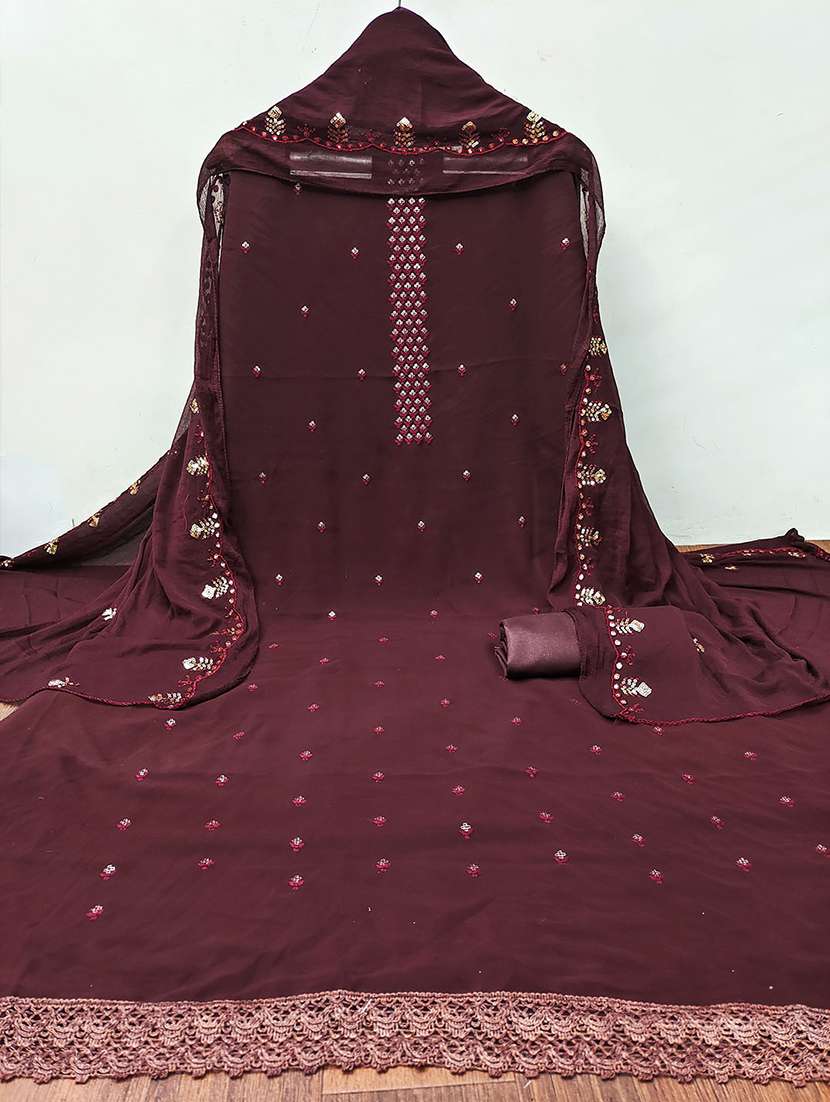 women embroidered unstitched suits - 21497397 -  Standard Image - 1