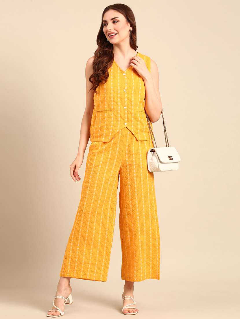 women mustard poly cotton crop top - 21497472 -  Standard Image - 4