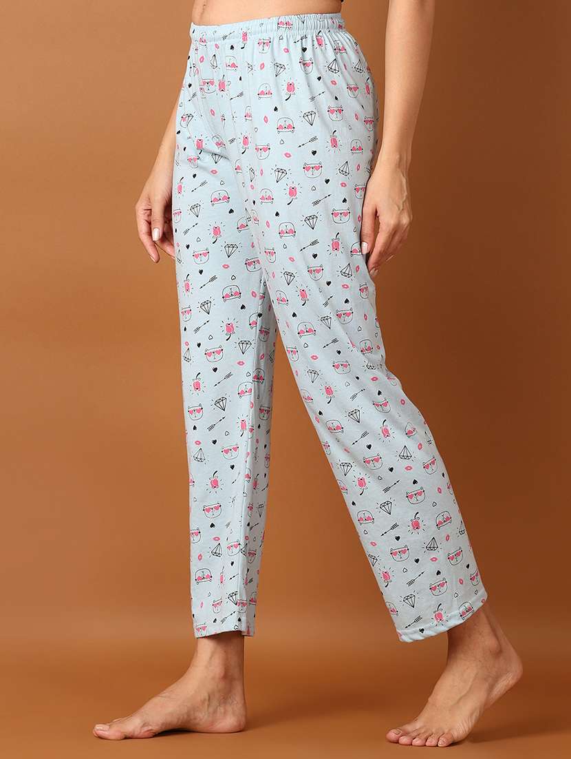 women light blue printed pajamas - 21497547 -  Standard Image - 1