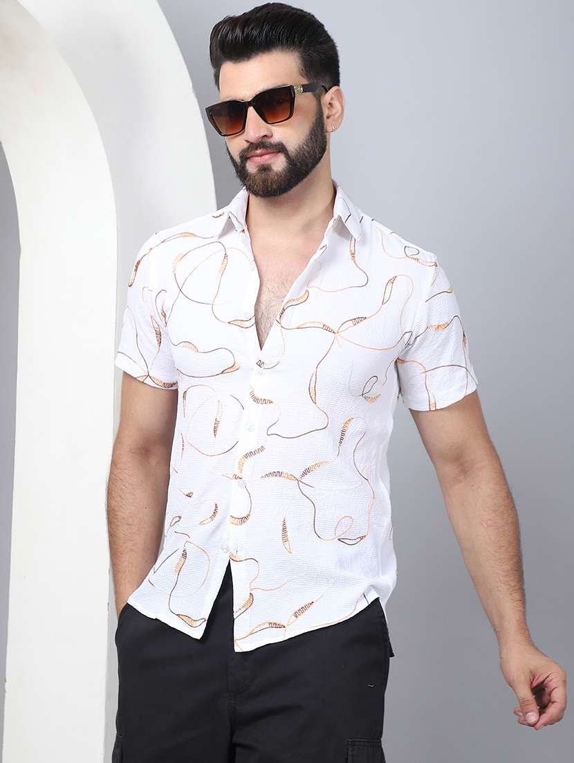 men solid with work short sleeve casual shirt - 21497938 -  Standard Image - 1