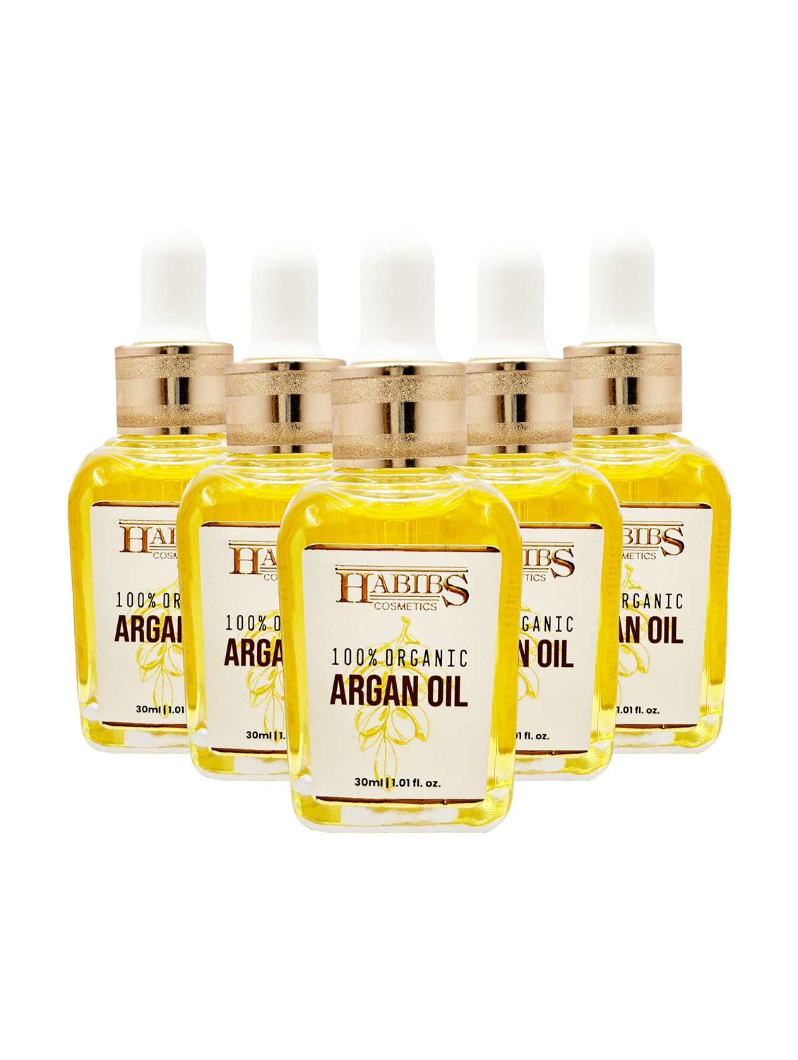 pack of 5 habibs 100 percent pure organic moroccan argan oil - 21498149 - Zoom Image - 0